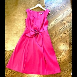 Pink Kay Unger Dress pink bow Size 12